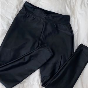Faux leather leggings